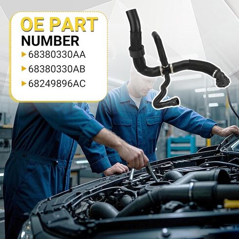 68249896AC Lower Engine Radiator Outlet Water Pipe Distribution Reservoir Cooling Coolant Hose for 2017 2018 2019 2020 2021 2022 for Compass 2.4L, Part Numbers: 68380330AA, 68380330AB in Saudi Arabia