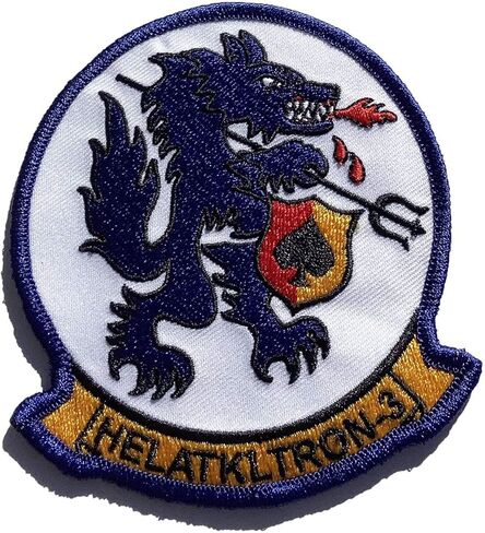 HAL-3 Seawolves Patch – Hook and Loop, 4", Vietnam Navy Helicopter Patch in Saudi Arabia