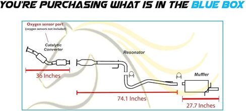 Northeastern Exhaust | EPA-Approved Complete Exhaust System Compatible for 2006-2011 Chevrolet HHR 2.4L | Free Clamp and Gasket Included in Saudi Arabia