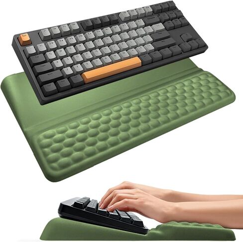 Wrist Rest with Keyboard Stand, Memory Foam Computer Keyboard Wrist Support Pad, Soft Ergonomic Desk Cushion Hand Rest for Office Home School in Saudi Arabia