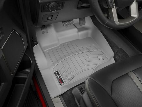 بطانات أرضية مخصصة من WeatherTech لسيارة Ford Super Duty، Super Duty، Super Duty - الصف الأول والثاني (4410511V-4410125V)، أسود in Kuwait