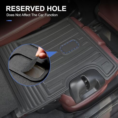 AOMSAZTO Floor Mats & Cargo Liner with Backrest Mat for 2024-2026 GMC Acadia (Only 7 Seats) & Buick Enclave 2025-2026, Custom Fit All Weather TPE Floor Liners Full Set Car Mats in Saudi Arabia