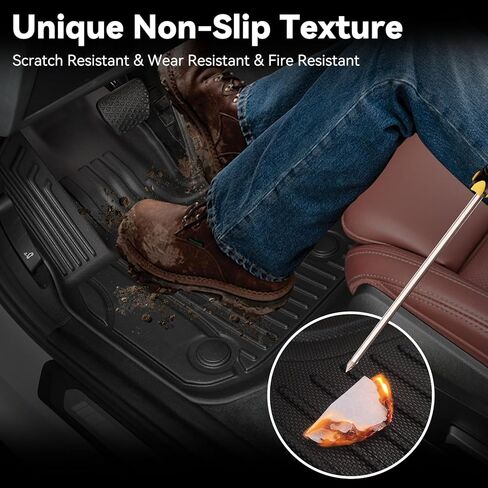 AOMSAZTO Floor Mats & Cargo Liner with Backrest Mat for 2024-2026 GMC Acadia (Only 7 Seats) & Buick Enclave 2025-2026, Custom Fit All Weather TPE Floor Liners Full Set Car Mats in Saudi Arabia