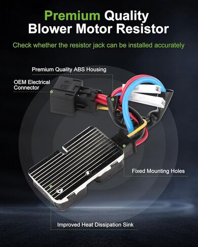 SCITOO HVAC Blower Motor Resistor Air Conditioning Regulator Fit for Mercedes-for Benz 300SD/ 300SE/ 600SEL/ 400SE/ 400SEL/ 600SEC/ CL500/ CL600/ E300/ E430/ S320/ S420/ S500/ E320/ S600 1408218351 in Saudi Arabia
