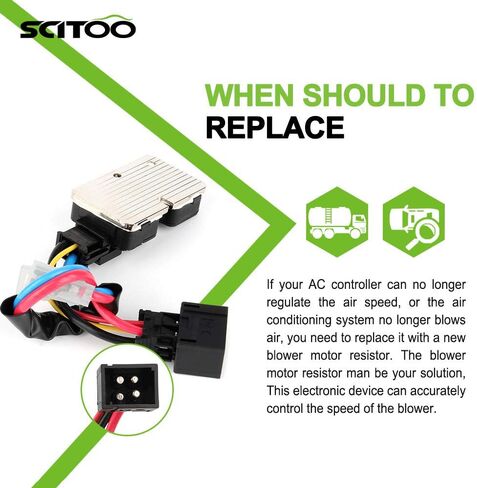 SCITOO HVAC Blower Motor Resistor Air Conditioning Regulator Fit for Mercedes-for Benz 300SD/ 300SE/ 600SEL/ 400SE/ 400SEL/ 600SEC/ CL500/ CL600/ E300/ E430/ S320/ S420/ S500/ E320/ S600 1408218351 in Saudi Arabia