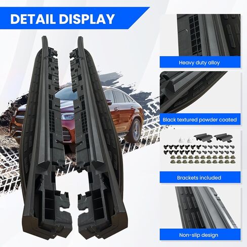 Running Boards Side Pedal Compatible with 2020 2021 2022 2023 2024 Mercedes Benz GLE-Class Coupe C167 GLE 53 AMG GLE 63 AMG Side Steps with Brackets,2 PCS Right & Left Side Step Rail Nerf Bars(Black) in Saudi Arabia