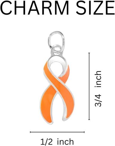 Fundraising For A Cause Leukemia Awareness Heart & Ribbon Charms on a Rope Bracelet (1 Bracelet - Retail) in Saudi Arabia