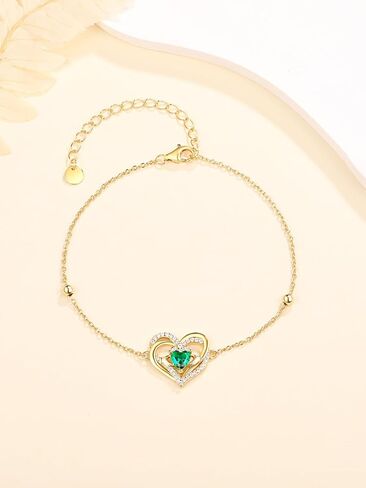 14k Gold Plated Irish Jewelry for Women 925 Sterling Silver Claddagh Bracelet St Patricks Day Gifts in Saudi Arabia