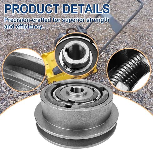 Centrifugal Clutch 5" Single Pulley - 1/2" V-Belt 3/4" Bore Compatible with Wacker VP1340 VP1350 VP1750 Plate Compactors | Honda GX160, GX200 Engine Shafts in Saudi Arabia