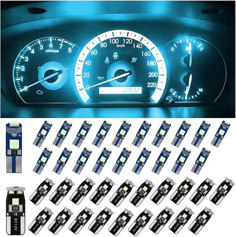 40PCS T5 T10 Car LED Bulbs Dash Lights, Vehicle Dashboard Bulbs with Twist Socket, Automotive Interior Instrument Panel Cluster Indicator Lamps, Universal for SUV RV Truck (Pink) in Saudi Arabia