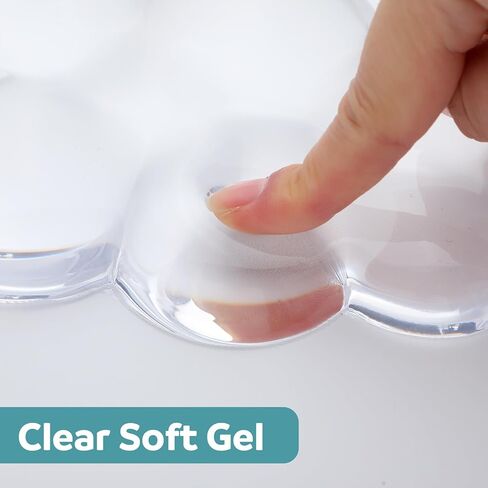 Cloud Gel Mouse Pad with Wrist Rest Clear Ergonomic Mouse Pad Wrist Support for Pain Relief Cute Mousepad with Non-Slip PU Base Suitable for Office, Computer, Keyboard, Laptop, Gaming in Saudi Arabia