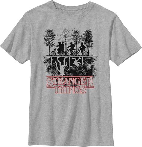 Boy's Stranger Things Biking in Upside Down T-Shirt in Saudi Arabia