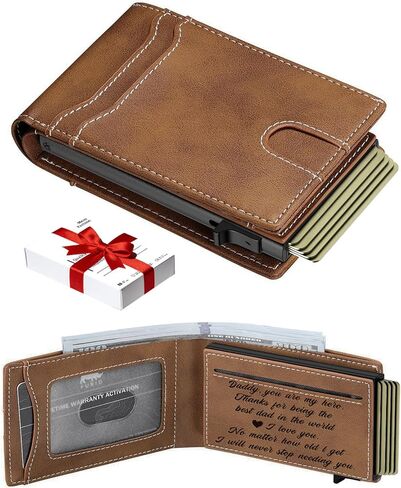 هدايا فورية للزوج في عيد الحب: محفظة ذكية تحجب تقنية تحديد الهوية بموجات الراديو - هدايا للتخزين في صندوق هدية لصديقها الأب في ذكرى عيد ميلاد عيد الحب in Kuwait