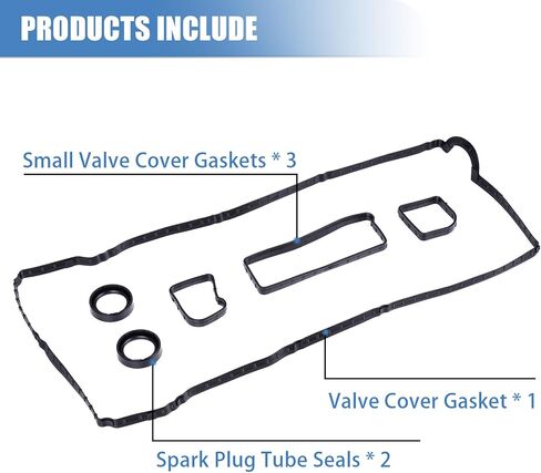 مجموعة حشية غطاء صمام المحرك Sorello متوافقة مع Ford EcoSport 2018 2019 2020 2021 2022، من أجل Focus 2012 2013 2014 2015 2016 2017 2018 لمحرك 2.0L L4 - استبدل VS50877R VS50729 in Kuwait