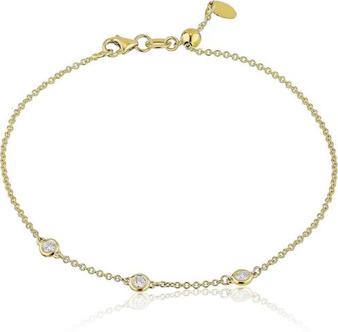 طقم إطار سوليتير معتمد قابل للتعديل من الذهب عيار 14 قيراط مكون من 3 أحجار ألماس مع مشبك جراد البحر (لون K-L، I1-I2) in Kuwait