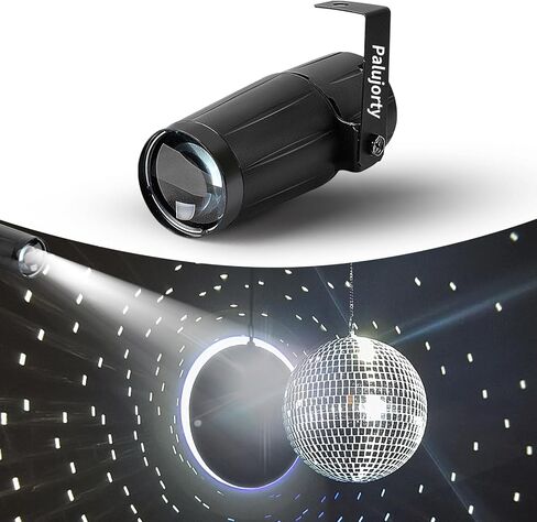 دبوس كشاف مع جهاز تحكم عن بعد 15 وات Pinspot Light Plug في كرة الديسكو لمرحلة الحفلات (سلك طاقة طويل جدًا 65 بوصة) in Saudi Arabia