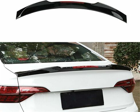 Rear Trunk Lip Spoiler Blade Style Wing Fit for Volkswagen VW Jetta GLI/S/SE/SEL/Highline MK7 2019-2024 Accessories (with Red Reflector) in Saudi Arabia