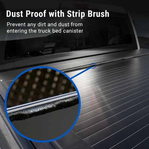 Syneticusa Stealth Black Retractable Hard Tonneau Cover T-Slot Rails Fits 2016-2026 Tacoma 5ft Truck Bed Premium Edition Accessories Waterproof in Saudi Arabia