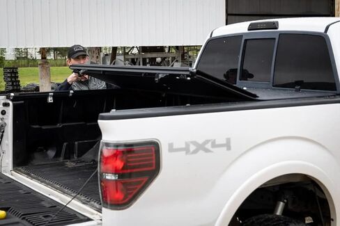 Rough Country Hard Tri-Fold Tonneau Cover for Ford F-150 (2004-2014) - Low-Profile Aluminum Truck Bed Cover, Fits 5'7 Bed (66.7") in Saudi Arabia