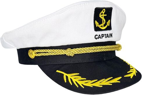 قبعة كابتن بحار من فيجوف، زي حفلات اليخت روك والقوارب البحرية البحرية للرجال والنساء في الهالوين in Kuwait