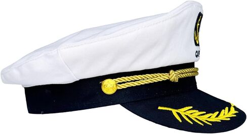 قبعة كابتن بحار من فيجوف، زي حفلات اليخت روك والقوارب البحرية البحرية للرجال والنساء في الهالوين in Kuwait