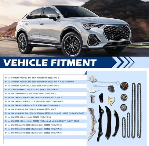 Timing Chain Kit Fit for Chrysler Dodge Jeep Ram 1500 Durango Voyager Wrangler 3.6L 05184352AF 05184364AD in Saudi Arabia