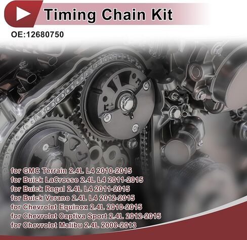 1 Set Engine Timing Chain Kit for GMC Terrain for Buick LaCrosse Regal Verano for Chevrolet Equinox Malibu for Pontiac for Saturn No.12680750 in Saudi Arabia