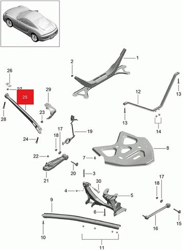 ذراع التحكم في التعليق الخلفي يصلح لبورشه 981 991 718 982 كامان يصلح ل Boxster 98133104303 981 331 043 03 قطع غيار السيارات in Kuwait