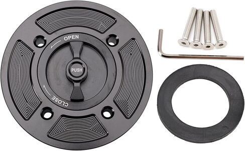MAD HORNETS Quick Release Keyless Fuel Gas Cap 112mm Fit For Kawasaki ZX6R ZX10R 2021-2025 in Saudi Arabia