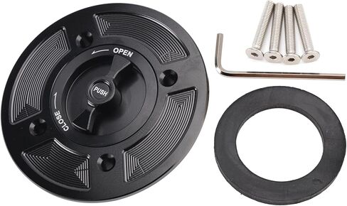 MAD HORNETS Quick Release Keyless Fuel Gas Cap 112mm Fit For Kawasaki ZX6R ZX10R 2021-2025 in Saudi Arabia