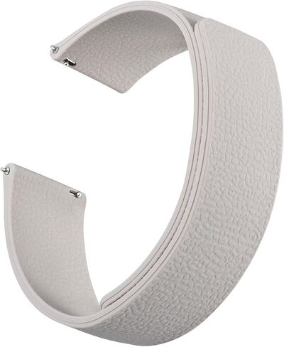 أحزمة ساعات سيليكون مغناطيسية، نسيج ليتشي، حزام رياضي سريع التحرير، عرض السوار 18 مم 20 مم 22 مم in Kuwait