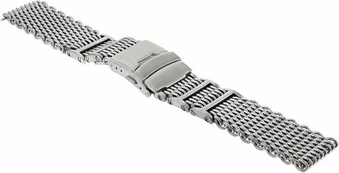 حزام ساعة Ewatchparts 24 مم من الفولاذ المقاوم للصدأ شبكي من الفولاذ المقاوم للصدأ متوافق مع بريتلينغ السميكة الثقيلة in Saudi Arabia