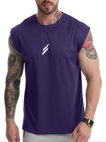 Tank Tops for Men Big Boys Breathable Quick-Dry Sleeveless Shirts for Running Work Out Exercise in Saudi Arabia