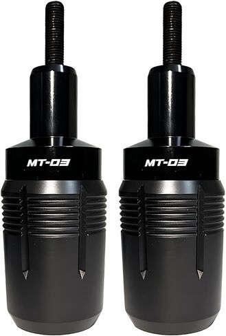 مزلقات إطار سوداء أنيقة تناسب Yamaha MT-03 MT03 (2014-2025) - واقي من تحطم الدراجة النارية بدون قطع، محرك ألومنيوم CNC ضد السقوط in Kuwait