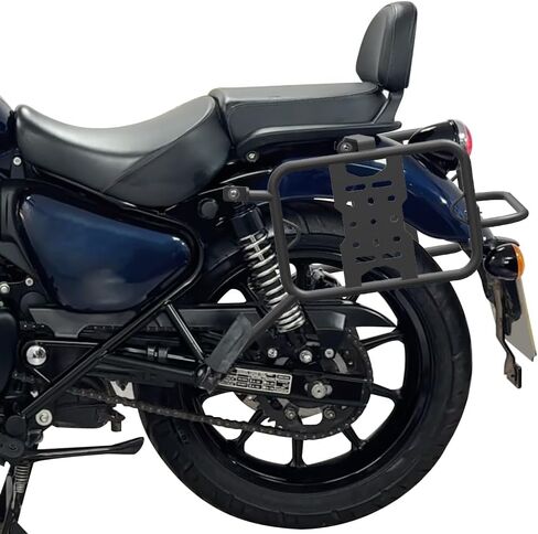 رفوف دعم السرج، حامل أمتعة الدراجة النارية، حامل جانبي مناسب لـ Royal Enfield Meteor 350 2021-2025 in Saudi Arabia