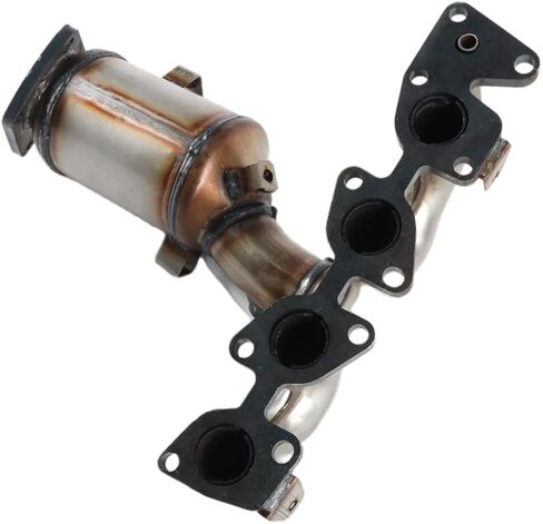 Front Exhaust Manifold Catalytic Converter Compatible with Chevrolet Spark 2013 2014 2015 1.2L, Direct Fit Catalytic Convertor Replacement Parts in Kuwait