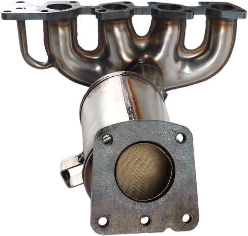 Front Exhaust Manifold Catalytic Converter Compatible with Chevrolet Spark 2013 2014 2015 1.2L, Direct Fit Catalytic Convertor Replacement Parts in Kuwait