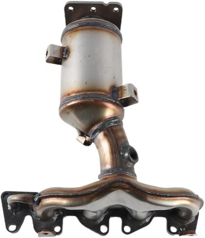 Front Exhaust Manifold Catalytic Converter Compatible with Chevrolet Spark 2013 2014 2015 1.2L, Direct Fit Catalytic Convertor Replacement Parts in Kuwait