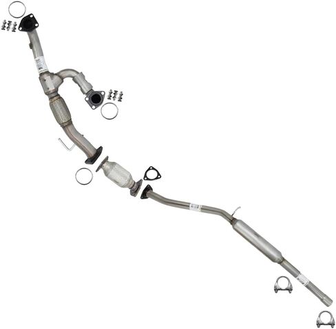 Exhaust Front Flex Y-Pipe Rear Catalytic Resonator Kit Compatible for 2014 Honda Odyssey 3.5L | EPA Approved | Northeastern Exhaust | Includes Clamps, Gaskets, Bolt Kit | Direct-Fit Replacement in Saudi Arabia