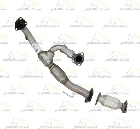 Exhaust Front Flex Y-Pipe Rear Catalytic Resonator Kit Compatible for 2014 Honda Odyssey 3.5L | EPA Approved | Northeastern Exhaust | Includes Clamps, Gaskets, Bolt Kit | Direct-Fit Replacement in Saudi Arabia