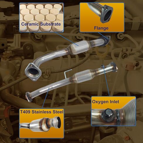 Catalytic Converter Compatible with 2011 2012 2013 Toyota Sienna 2.7L l4 FWD Catalytic Convertor (EPA Compliant) in Kuwait