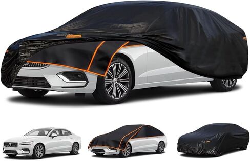 Kayme Hail Protector Car Cover Custom Fit for Dodge Challenger, Anti Hail Blanket with Multilayer Thickened Design, Hail Proof & All Weather Outdoor Waterproof Full Car Cover for Hail Protection in Saudi Arabia