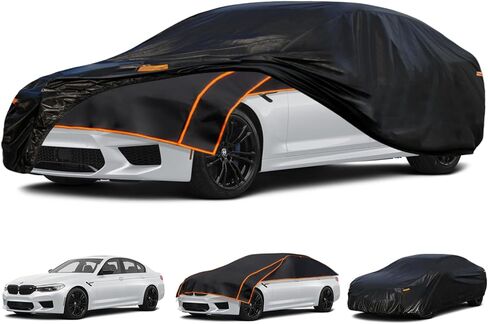Kayme Hail Protector Car Cover Custom Fit for Dodge Challenger, Anti Hail Blanket with Multilayer Thickened Design, Hail Proof & All Weather Outdoor Waterproof Full Car Cover for Hail Protection in Saudi Arabia