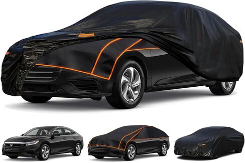 Kayme Hail Protector Car Cover Custom Fit for Dodge Challenger, Anti Hail Blanket with Multilayer Thickened Design, Hail Proof & All Weather Outdoor Waterproof Full Car Cover for Hail Protection in Saudi Arabia