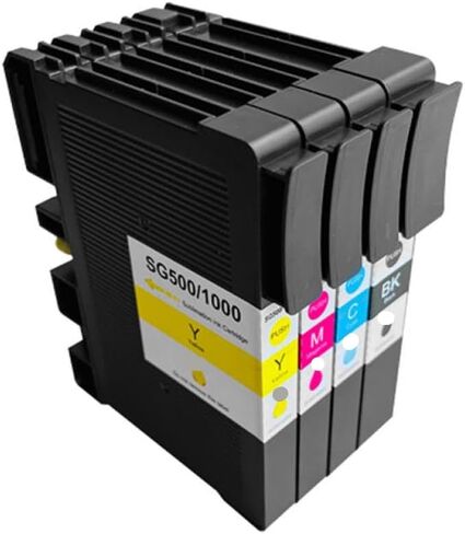 Sublimation Ink Cartridge 4-Pack Compatible with Printer Supplies SG500 SG1000 for Part Number SAWGRASS SG500 SG1000(C 1PC) in Saudi Arabia