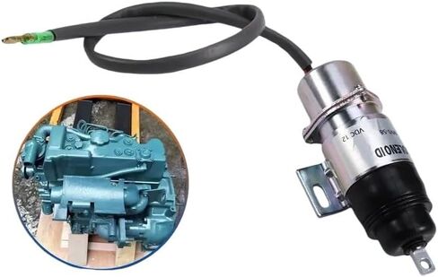 AB16-MV1-58 Compatible With Isuzu Engine 12V Shut Off Solenoid Part Numbers 8-94453341-0 894453-3411 3KC1 4JG1 in Saudi Arabia