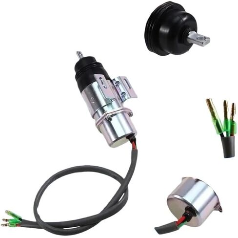 AB16-MV1-58 Compatible With Isuzu Engine 12V Shut Off Solenoid Part Numbers 8-94453341-0 894453-3411 3KC1 4JG1 in Saudi Arabia