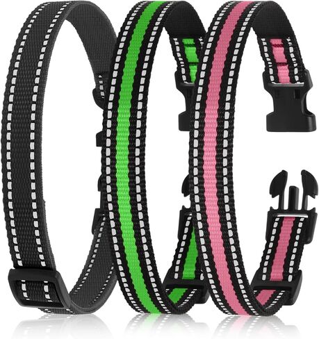 طوق بديل لطوق الصدمات، حزام بديل متوافق مع PaiPaitek، Petsafe، Petspy، Bousnic، Patpet، Delupet، إلخ معظم أجهزة الاستقبال، طوق الكلب لجميع السلالات، عاكس، مقاوم للماء (Pack2) in Kuwait