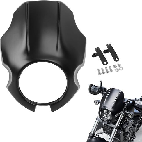 غطاء هدية للمصابيح الأمامية للدراجة النارية متوافق مع Honda Rebel CMX250 300 500 (2020-2025) وCMX1100 (2021-2025)، قناع المصباح الأمامي للتركيب على الشوكة، غطاء بديل للمصابيح الأمامية (أسود غير لامع) in Kuwait