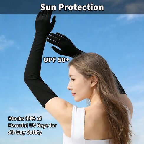 Driving Gloves Women, Cycling Gloves, Sun Women UV Protection, Driving Arm Protection for Sleeves Golf Fishing in Saudi Arabia